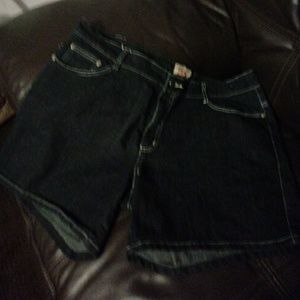 1826 black jeans shorts size 16